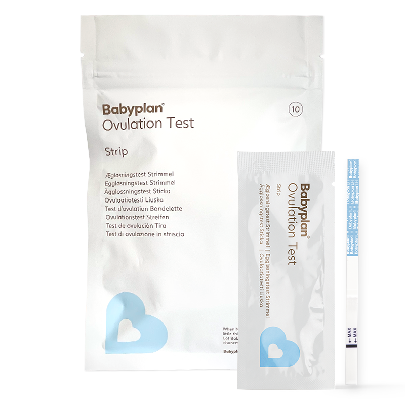 Ægløsningstest Strimmel fra Babyplan - Høj følsomhed!
