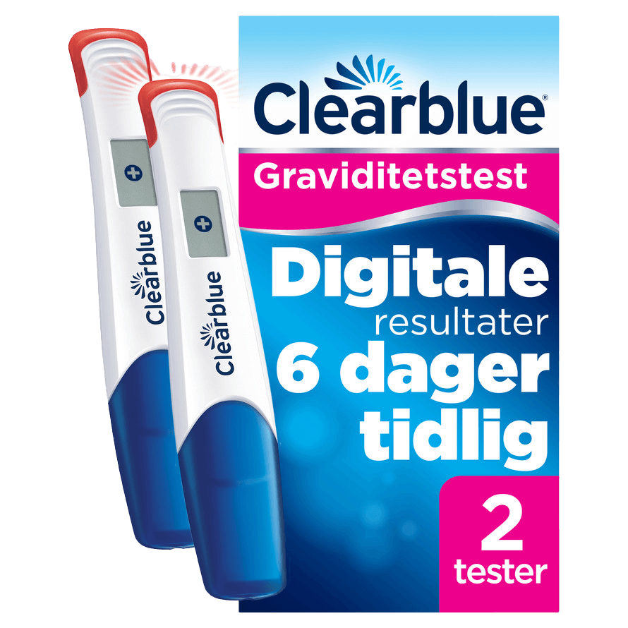 Clearblue Digital Ultratidlig Graviditetstest - 2 Stk.