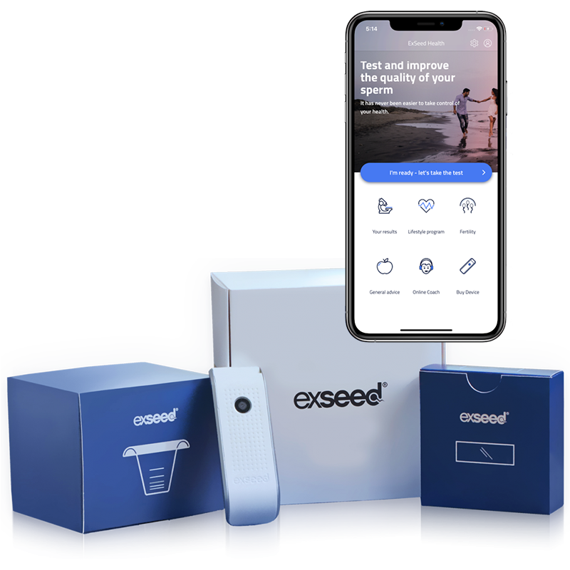 Exseed Health Sædtest (2 Test) - Hjemmetest til Sædkvalitet