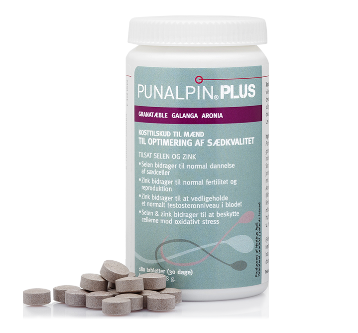 Punalpin® Plus - Kosttilskud til Mænd med Granatæble & Zink