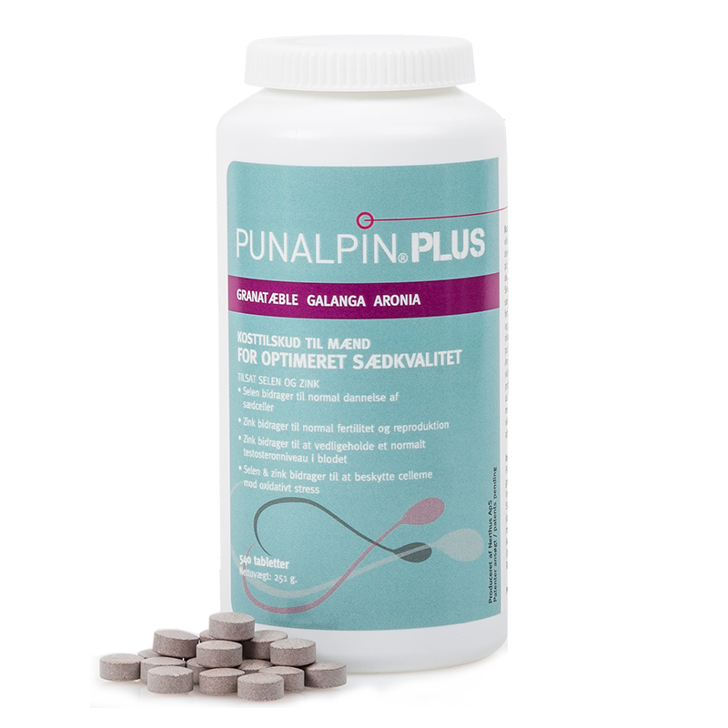 Punalpin® Plus - Kosttilskud til Mænd for Optimal Sædkvalitet