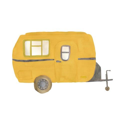 Wallsticker Retro Caravan   Multi fra That's Mine
