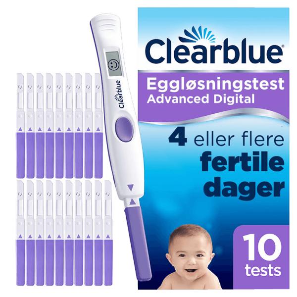 Clearblue Digital Ægløsningstest - 10 Stk Tilbud!