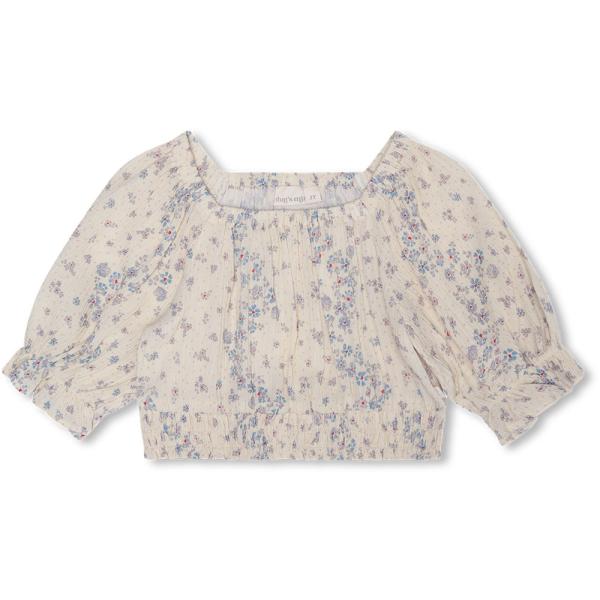 Sød Helen Top med Hjerter i Gul - Perfekt til Sommerdage