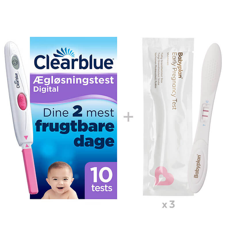 Bundle med Clearblue ægløsningstest og graviditetstest