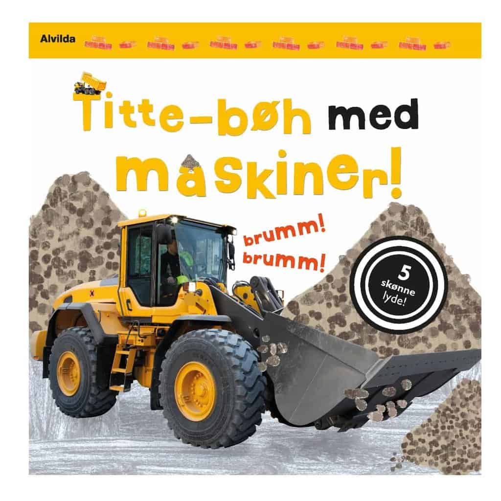Titte Bøh Med Maskiner! Papbog Med 5 Skønne Lyde fra Alvilda