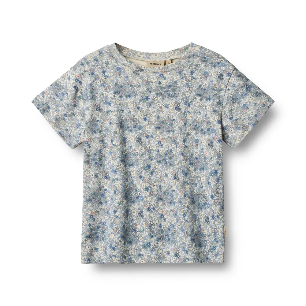 Økologisk Kortærmet T-shirt med Print fra Wheat