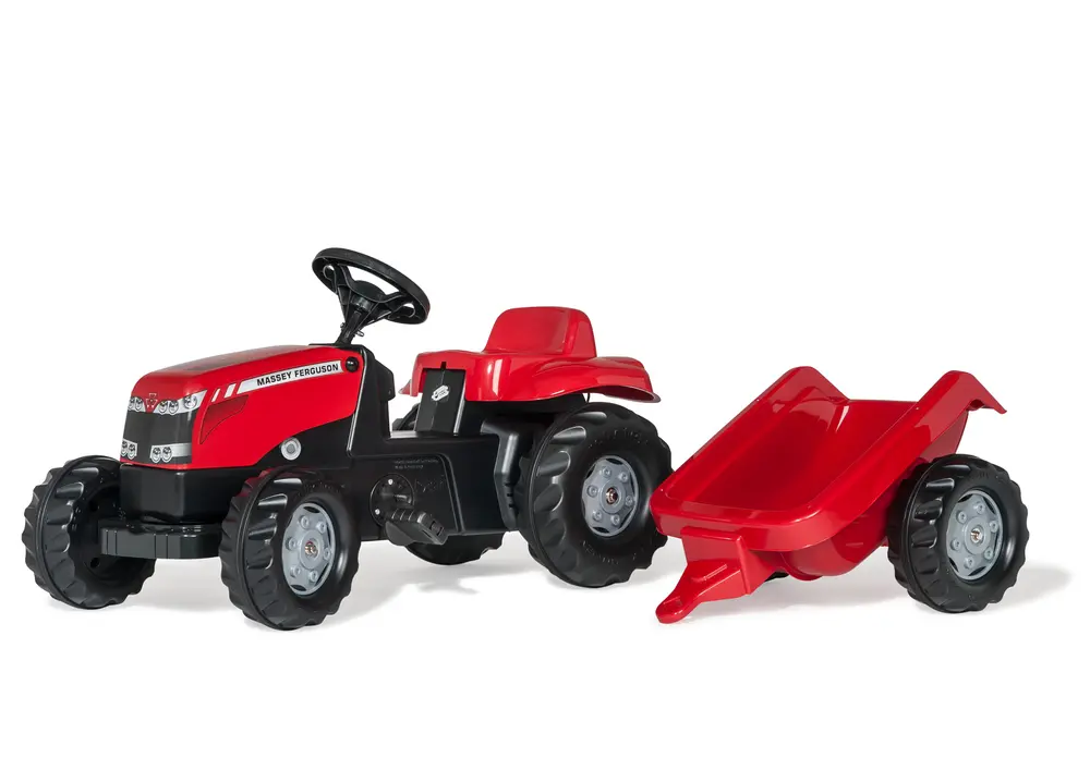Rolly Kid Massey Ferguson Pedal Traktor Med Trailer fra Rolly Toys