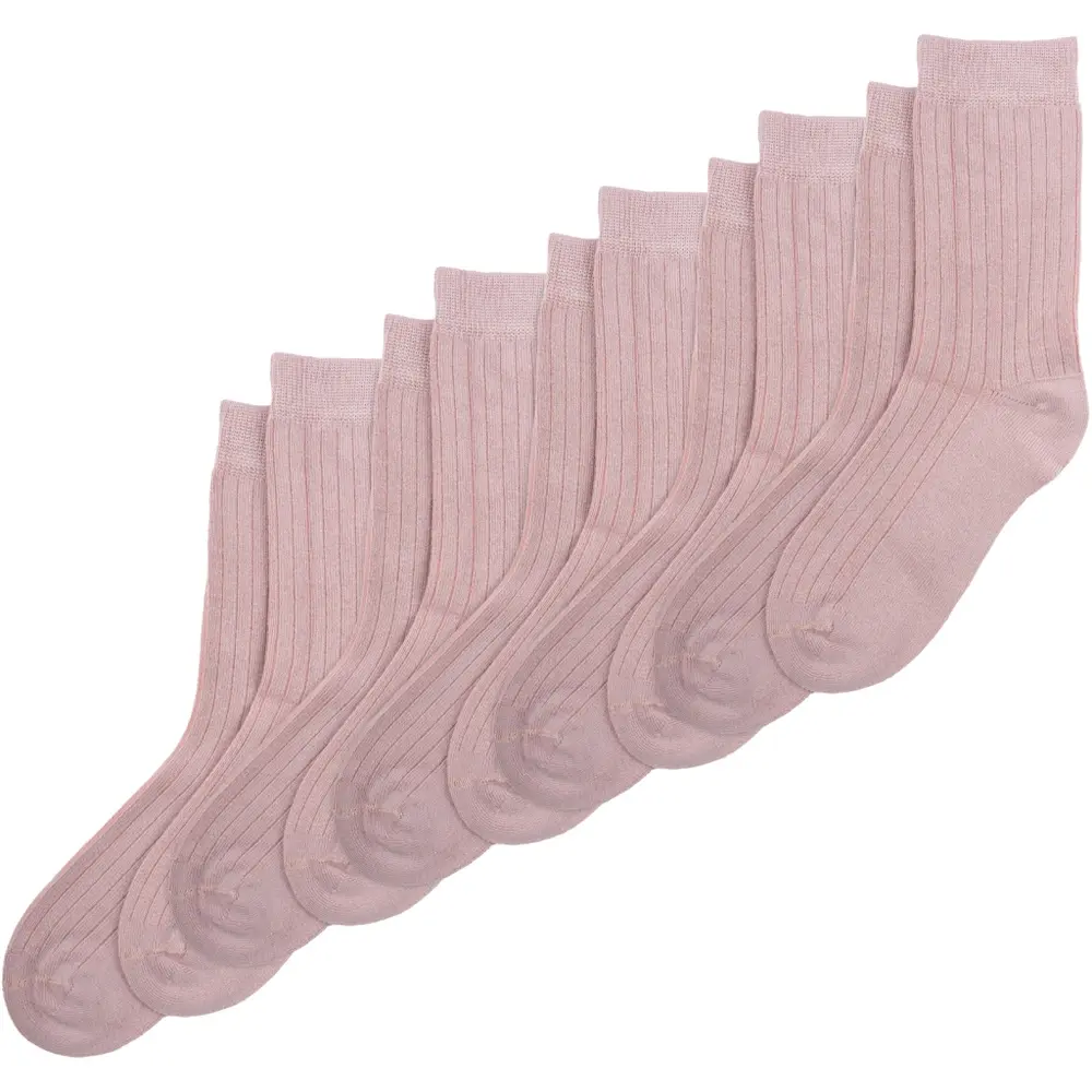 Bamboo Strømper 5 Pak   Rose   35 38 fra Minipop