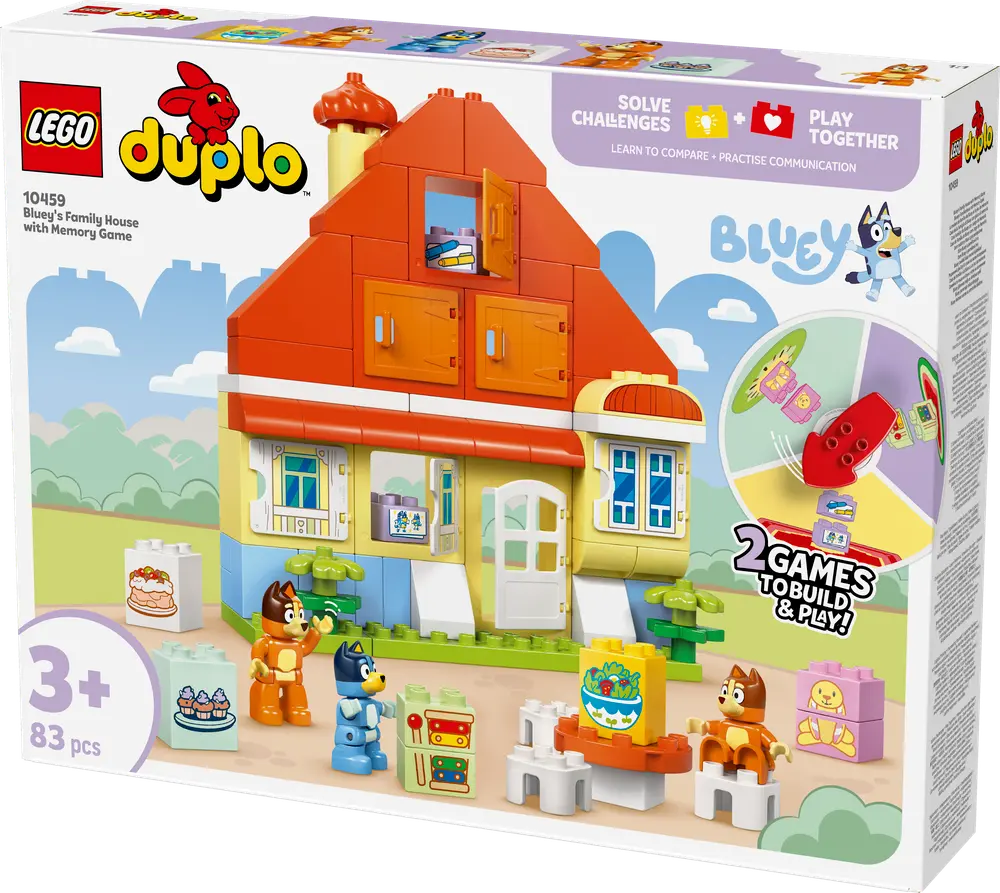 Blueys Families Hus Med Huskespil 10459 fra Lego Duplo