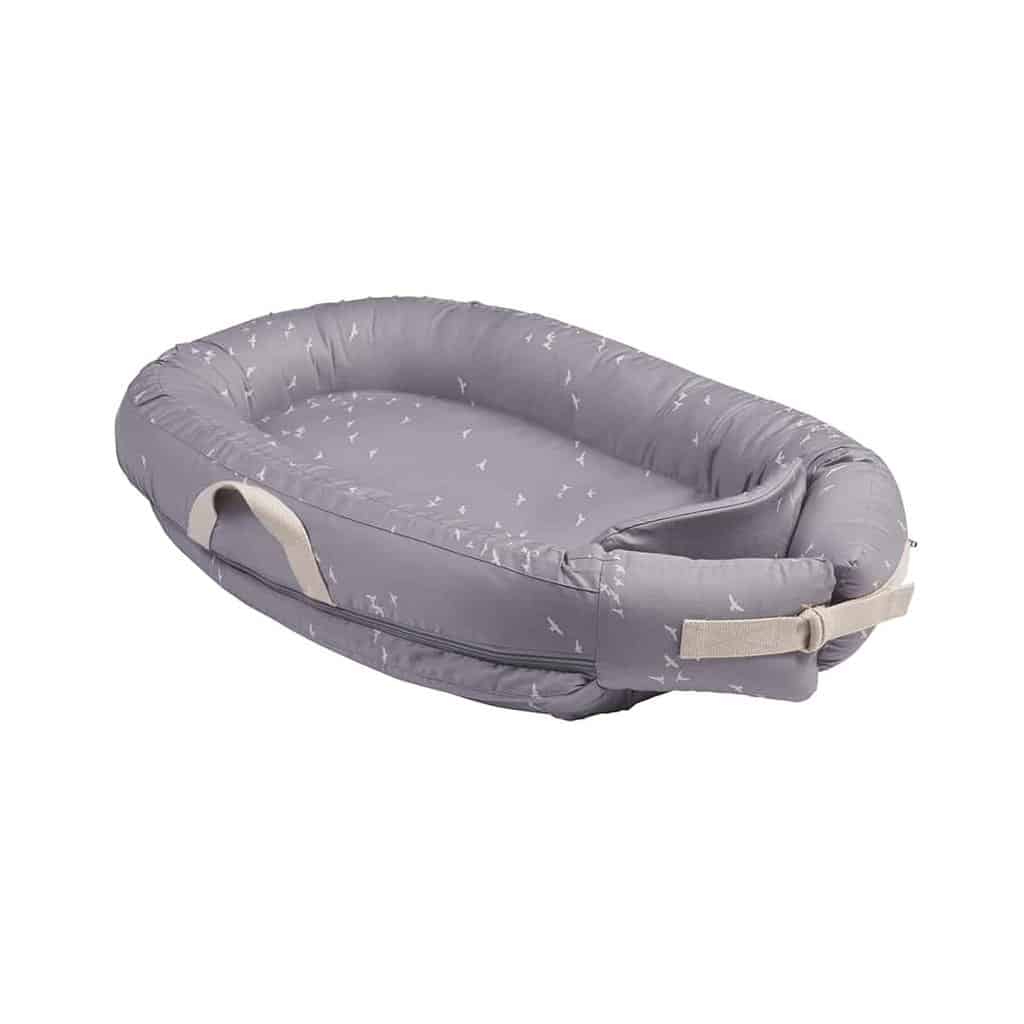 Babynest Premium   Stone Grey Flying fra Voksi
