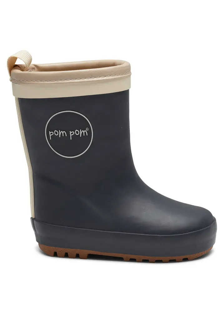 Gum Støvle Thermo   Navy   28 fra Pompom