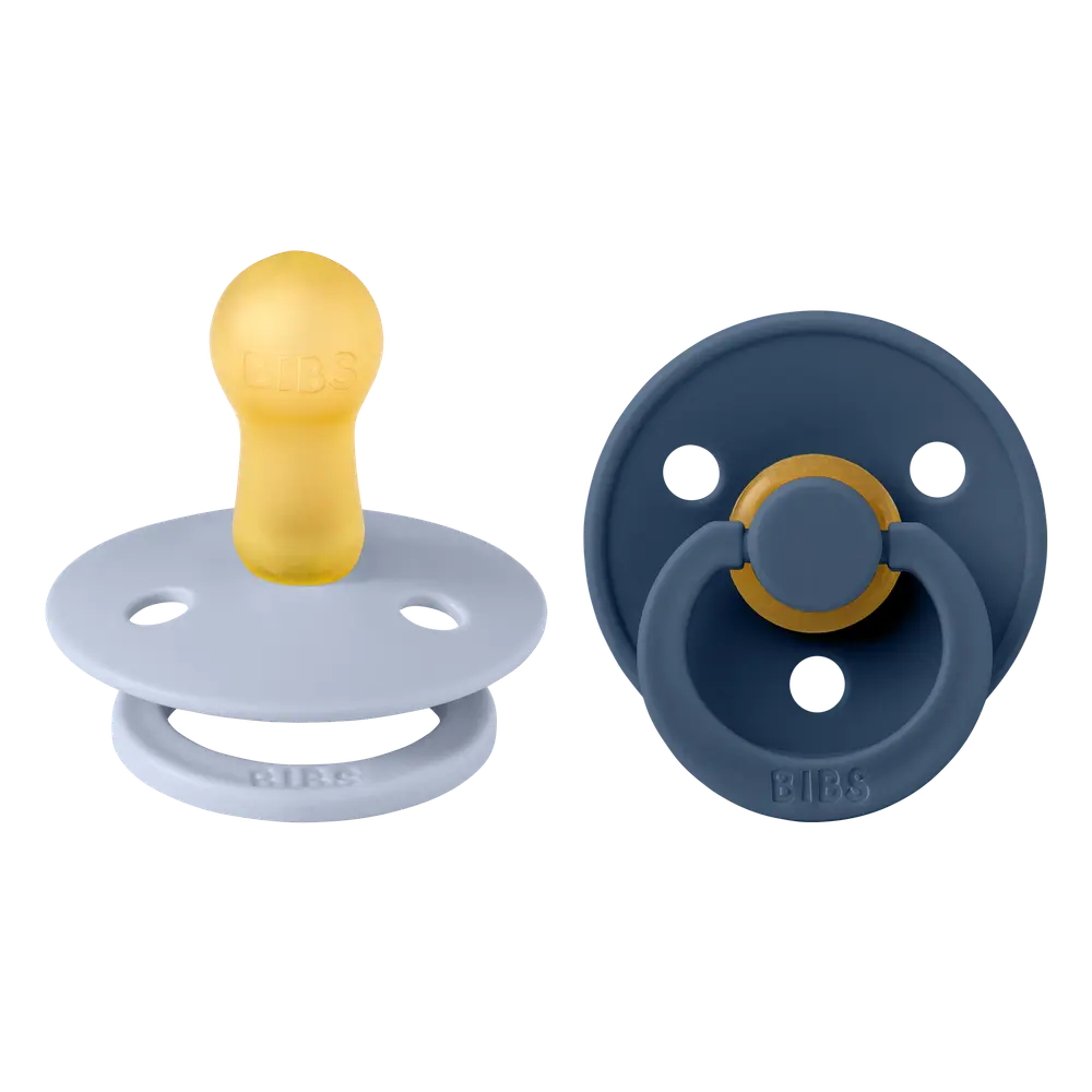 2 Pk Colour Latex Size 2 Dusty Blue Steel Blue fra Bibs