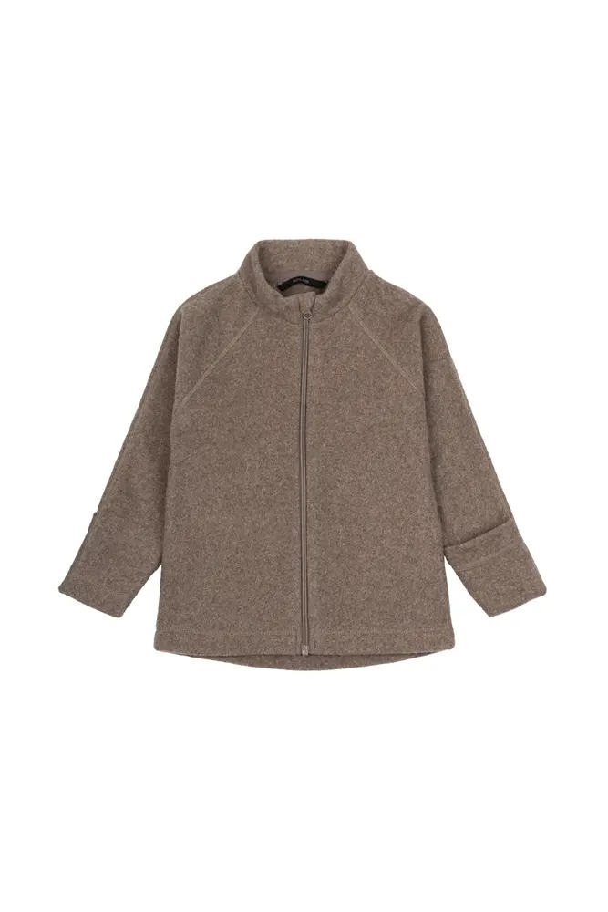 Blød Bomuldsfleece Jakke til Børn - Mikk-line Melange