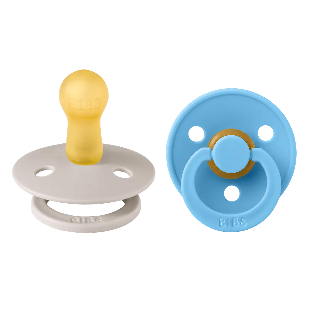 Bibs Colour 2 Pk Latex Sutter - Mushroom Breeze