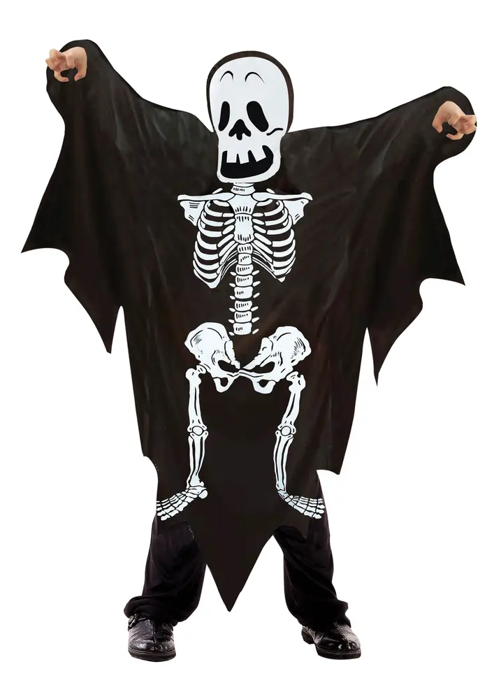 Skeleton Ghost Kostume   Sort   7 10 år fra Ciao