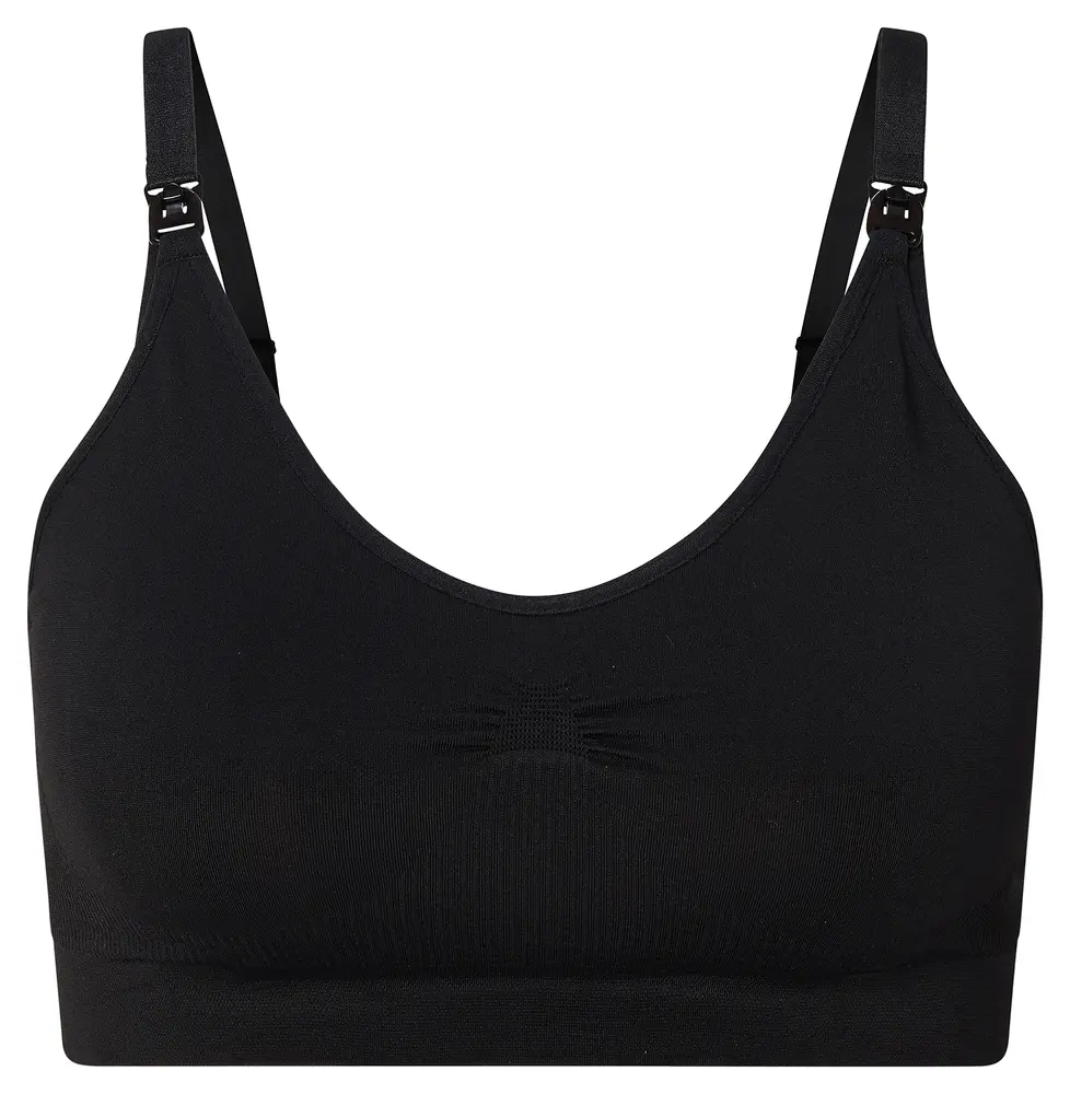 Hura Sømløs Amme BH i Sort - Komfort til Mødre