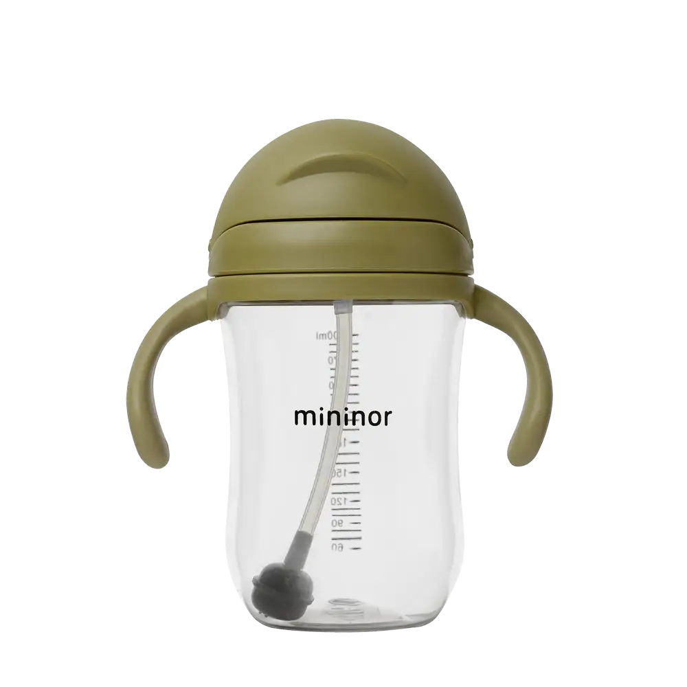 Sugerørskop Tritan 330 Ml   Moss Green fra Mininor