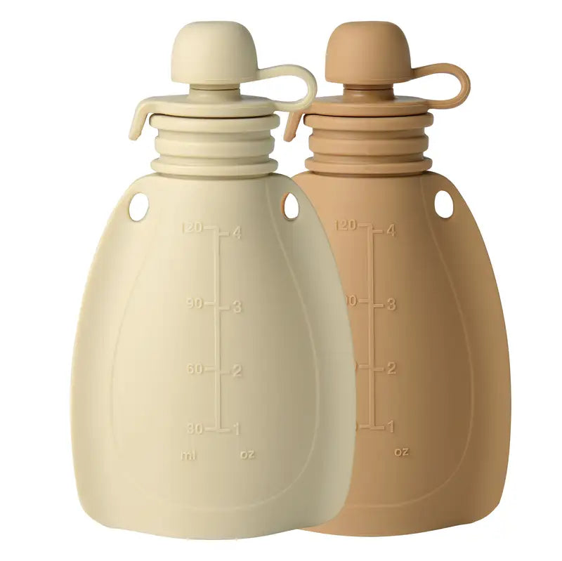Smoothie Flaske 2 Pak - Blød Beige Caramel Tilbud