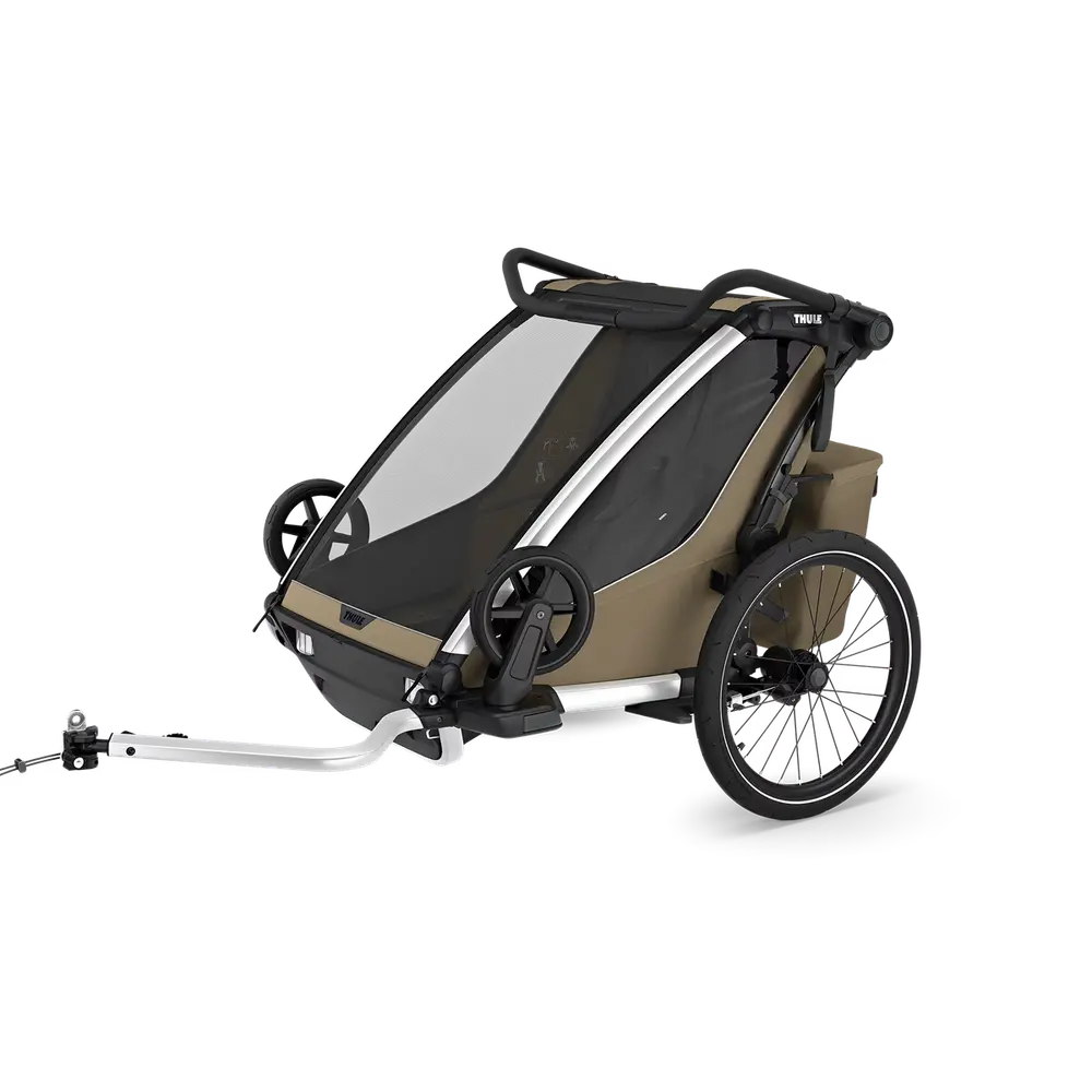 Thule Chariot Cross 2 Double - Faded Khaki Cykelvogn