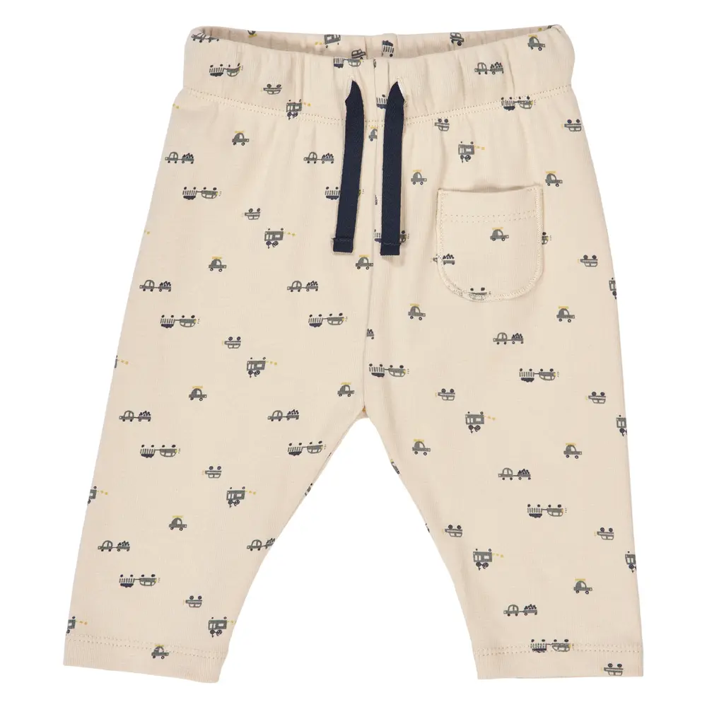 Auto Rib Bukser med Bilprint - Perfekte til Små Børn