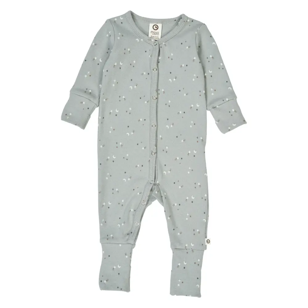 Stars Rib Heldragt M. Fødder Jasmin Blue Walnut Stormy Blue 68 fra Müsli
