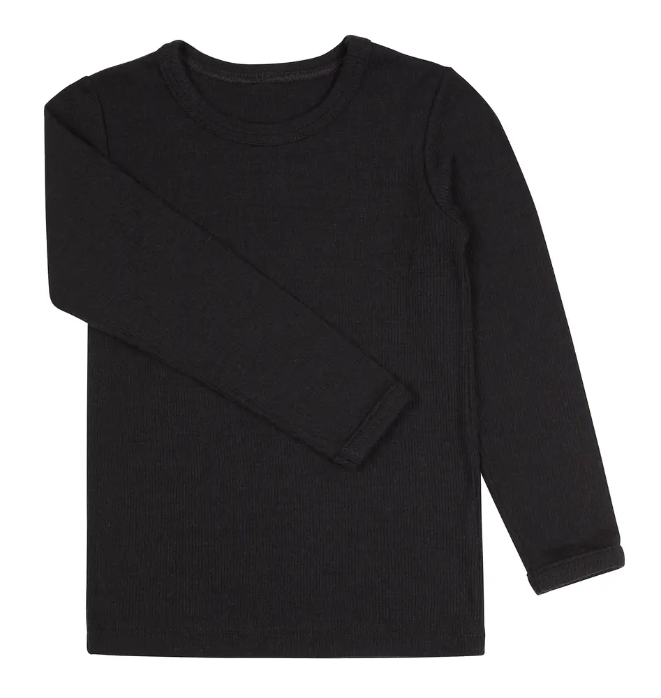 Bluse I Uld   Sort 311   60 fra Bekids