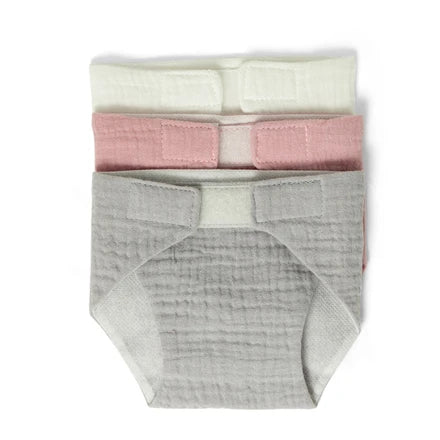 Dukkebleer I Stof 3 Stk Farvet fra Mamamemo Dolls