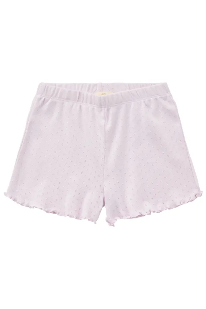 Pointelle Shorts i Lavendel - Komfort og Stil til Sommerdage
