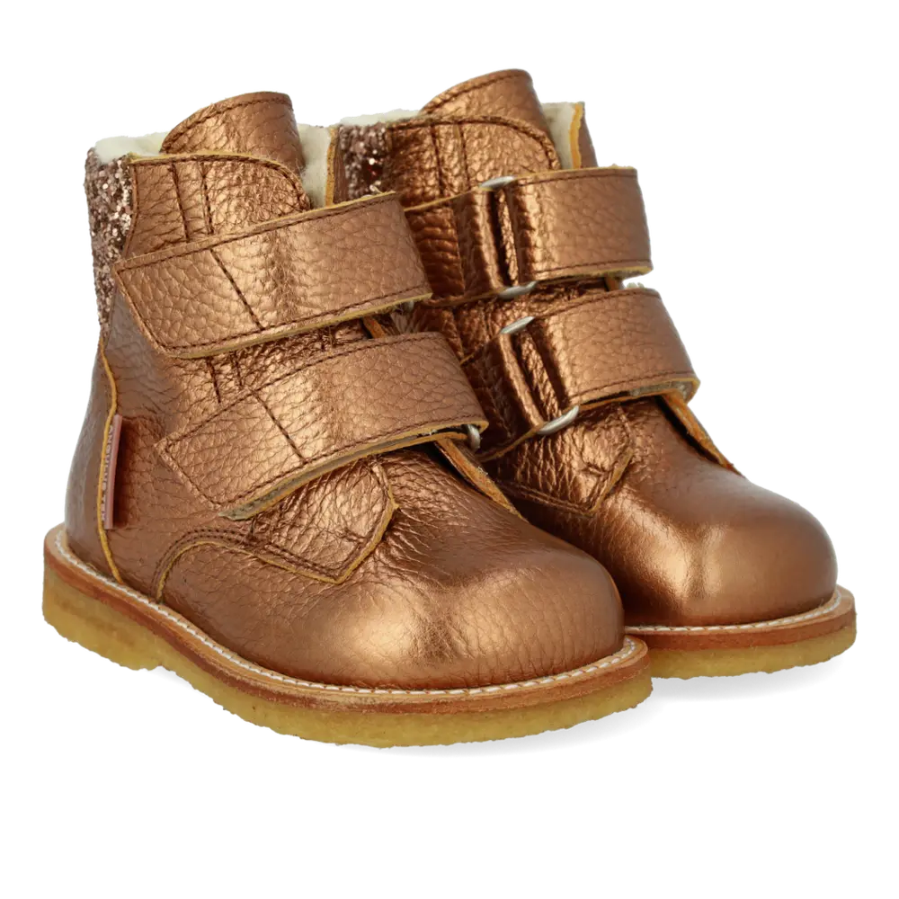 Vandafvisende Tex Vinterstøvle med Glitter og Velcro