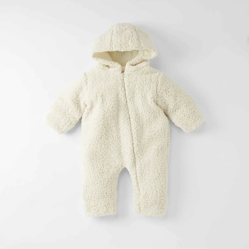 Teddy Suit   Off White (3 6m) fra Cloby