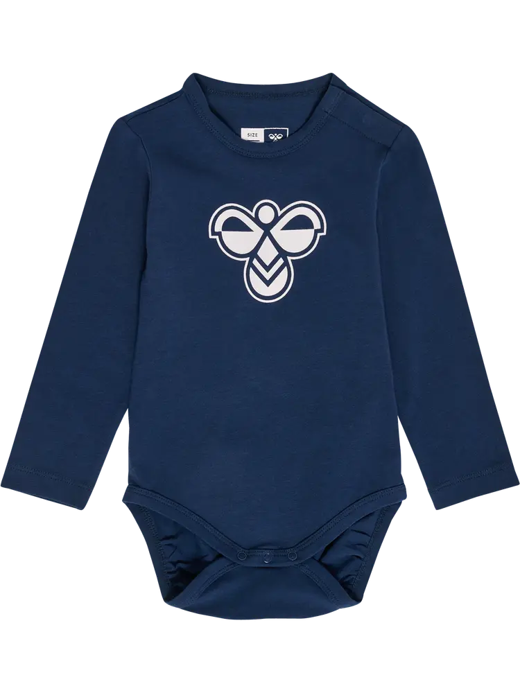 Logo Langærmet Body   Dress Blue   80 fra Hummel