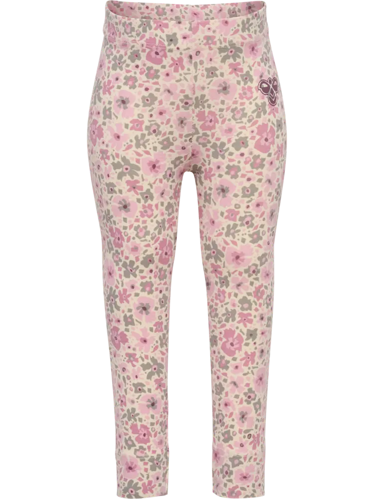 Blomster Leggings i Pink Nectar fra Hummel - Komfortabelt valg