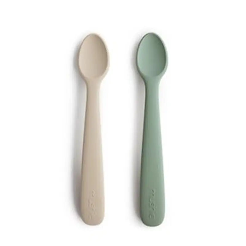Silikone Babyskeer 2   Pak Cambridge Blue Shifting Sand fra Mushie