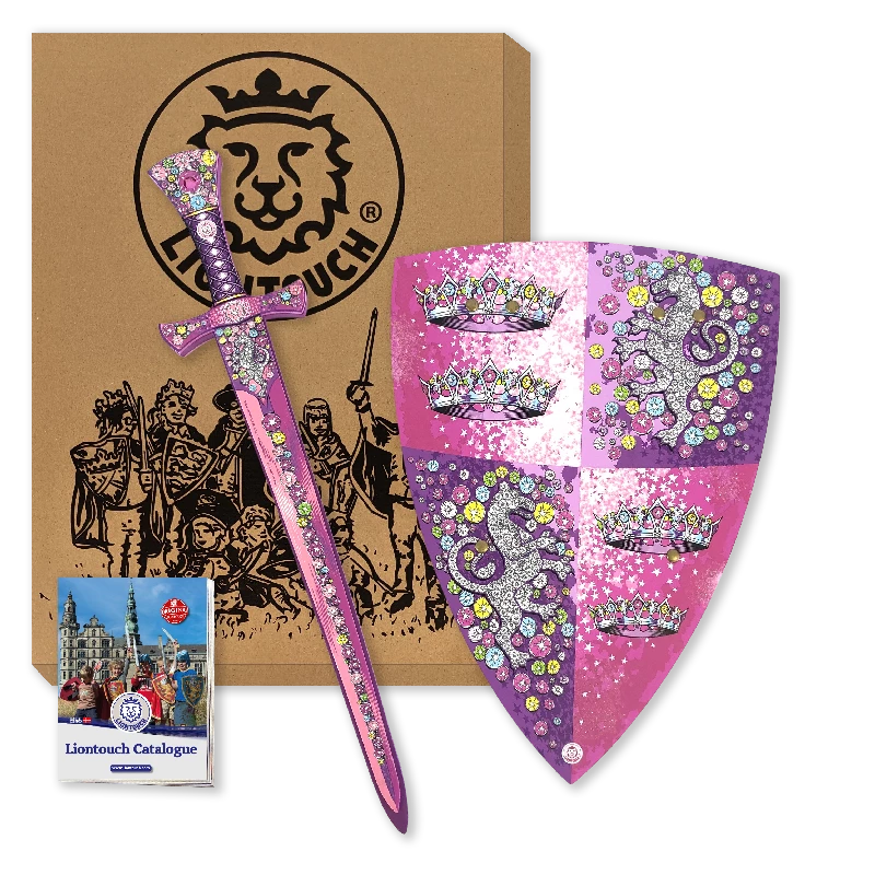 Crystal Princess Gavesæt Med Sværd Og Skjold fra Liontouch