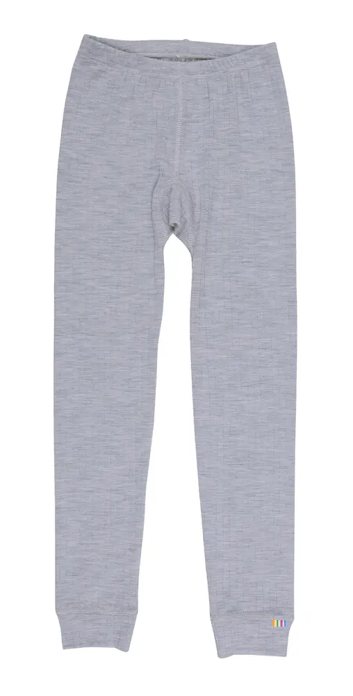 Leggings i Gråmelange - Blød Merinould med Øko-mærke