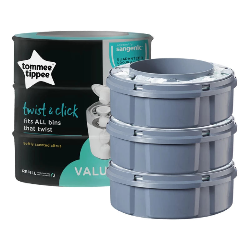 Tommee Tippee Twist & Click Refill   3   Pak fra Sangenic