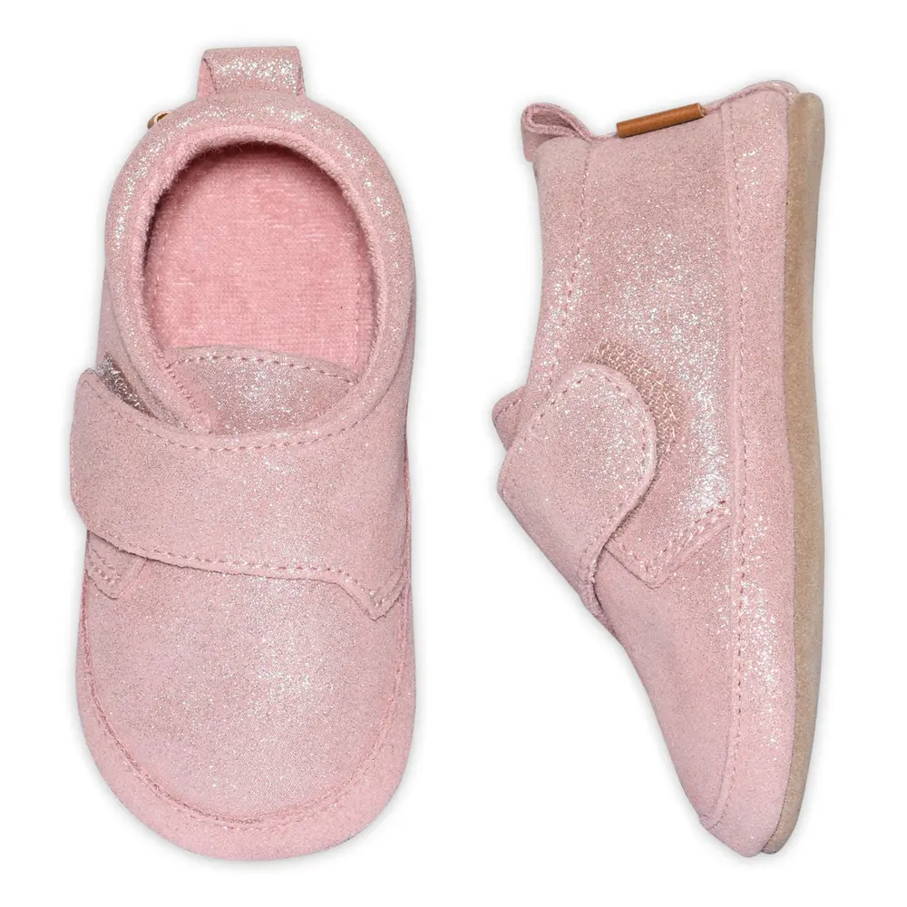 Glimmer Læder Hjemmesko   Rose Grey   26 27 fra Melton