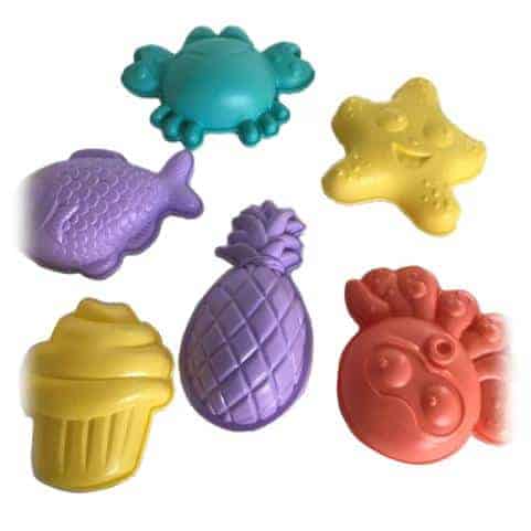 Beach Toys Sand Molds 6 Asst. fra Amo