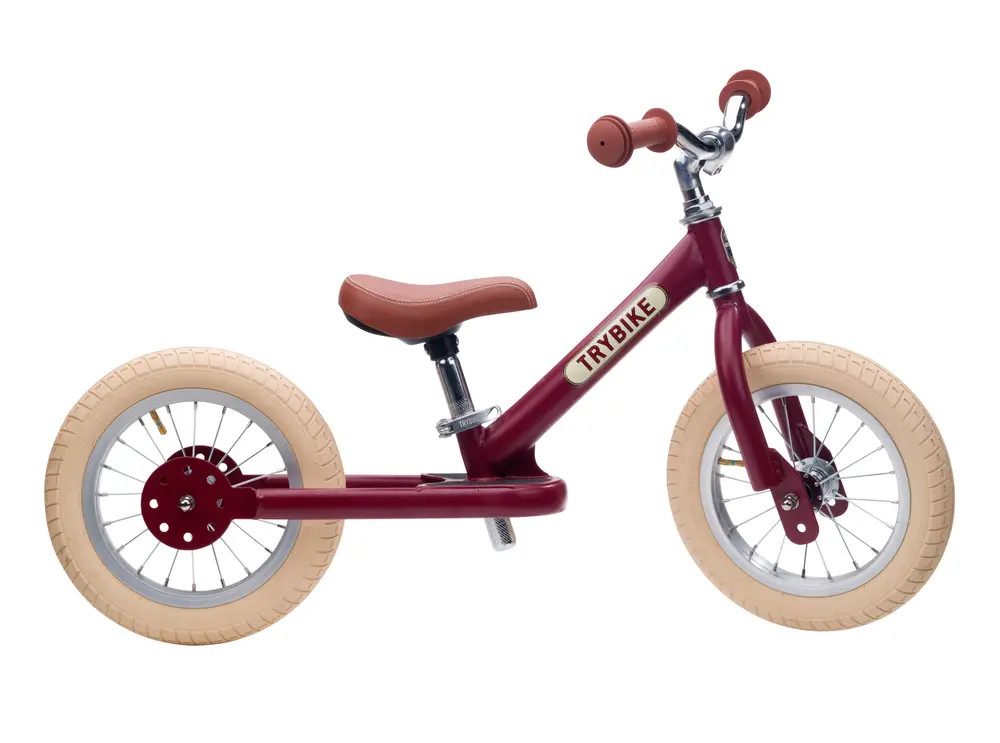 Vintage Rød Løbecykel fra Trybike - Retro Design!