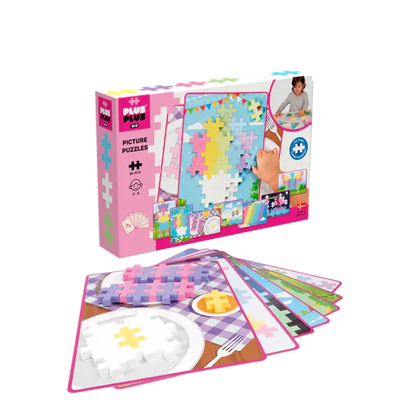 Plus Plus Big Picture Puzzle Pastel   60 Pcs fra Plus-plus