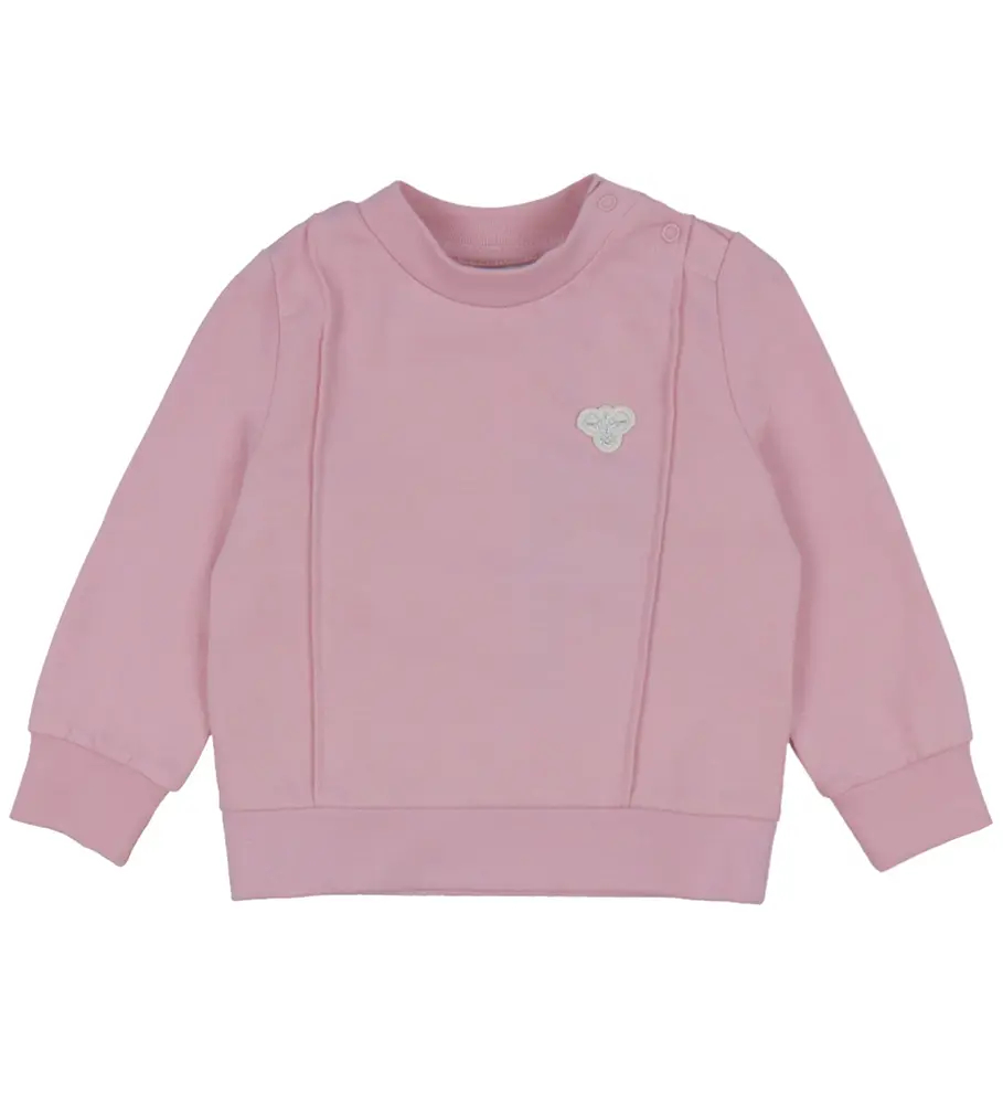 Pintuck Sweatshirt i Pink Nectar fra Hummel til børn