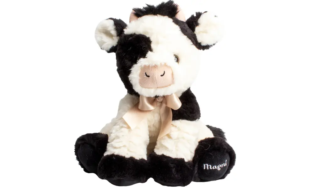 Bamse Ko Med Sløjfe 25 Cm fra Magni