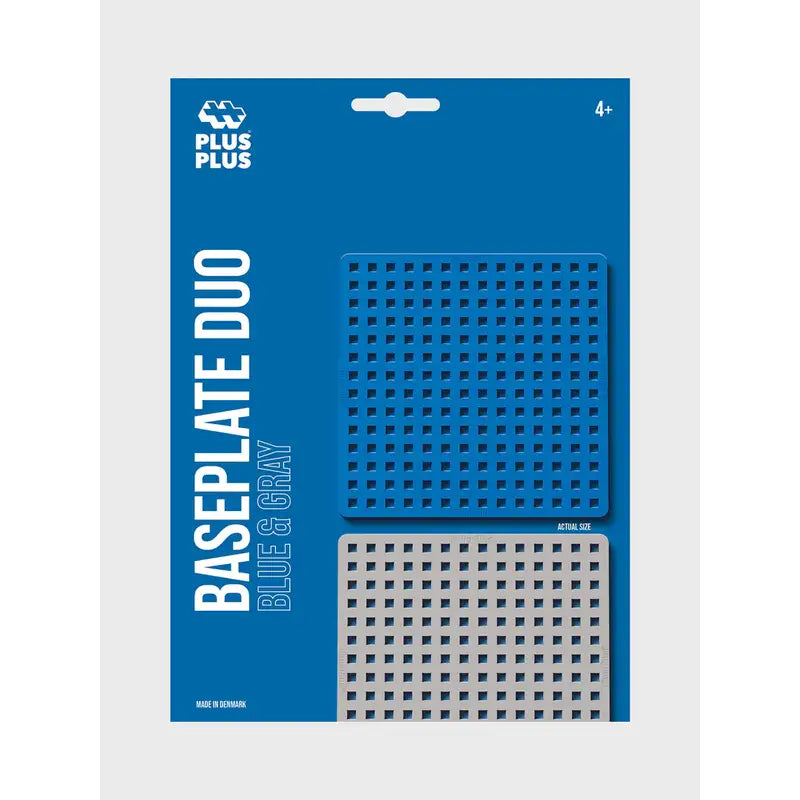 Blister Plus Plus Baseplate   2 Pcs. (blue Gray) fra Plus-plus