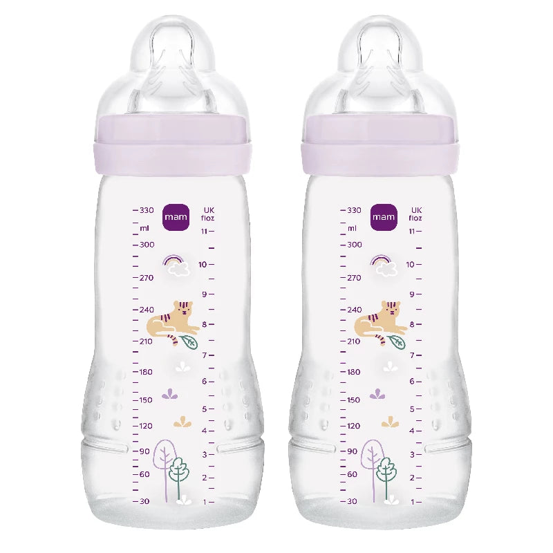 Easy Active Baby Bottle 330ml 2p Pink fra Mam