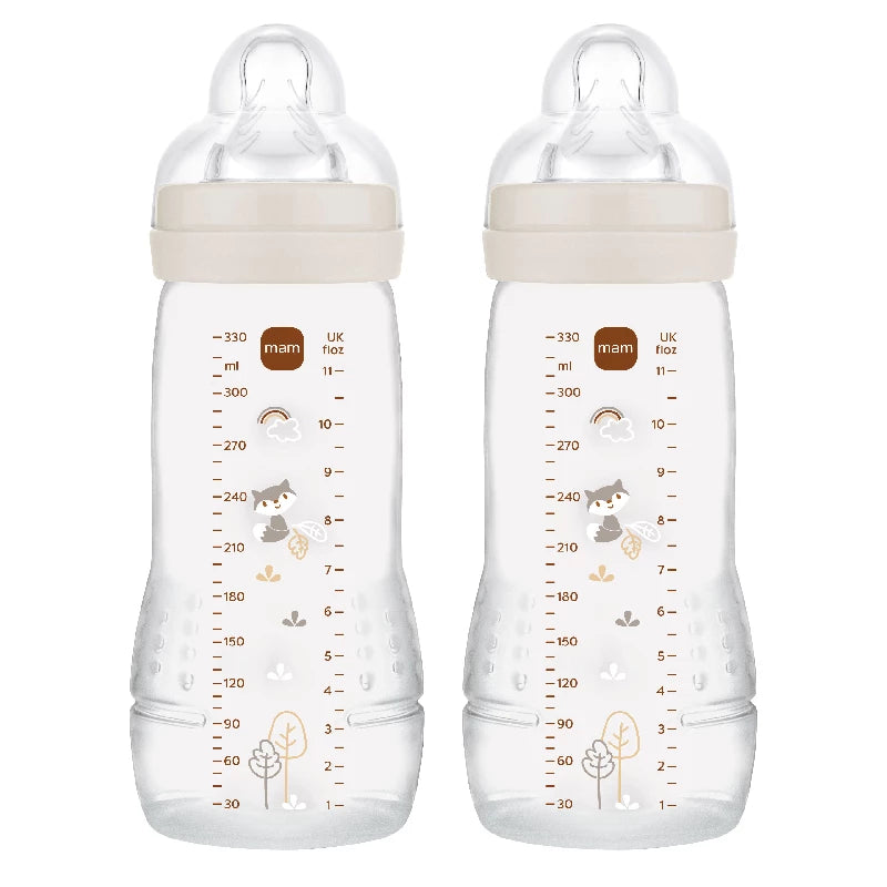 Easy Active Baby Bottle 330ml 2p Neutral fra Mam