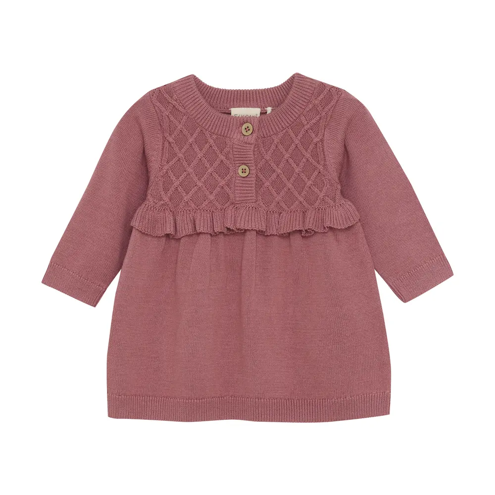 Elegant Strik Kjole fra Fixoni - GOTS-certificeret Kvalitet