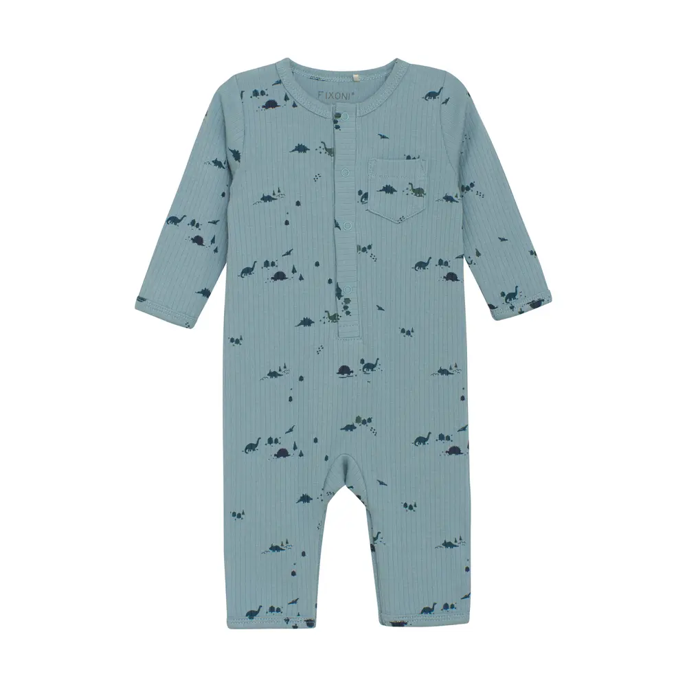 Rib Romper med lange ærmer fra Fixoni - OEKO-TEX® 100