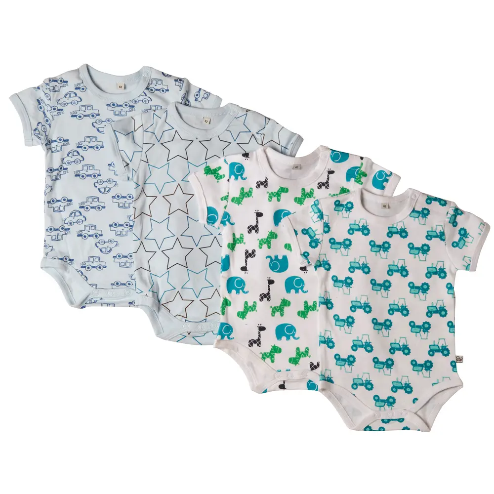 4 Stk K æ Bodystockings   Lyseblå 700   92 fra Pippi