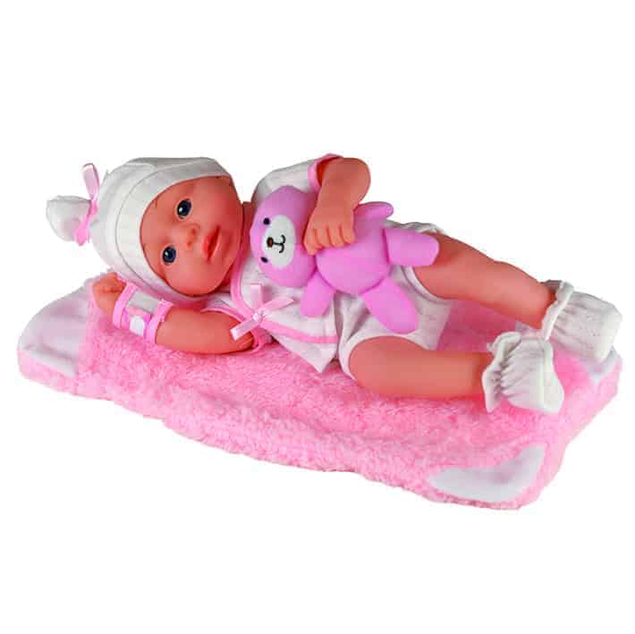 Hf New Born Girl Soft Doll 30cm fra Happy Friend